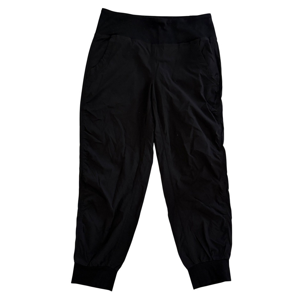 Prana Womens Sky Canyon Jogger Pants M Black Hiking Activewear Stretch Camping